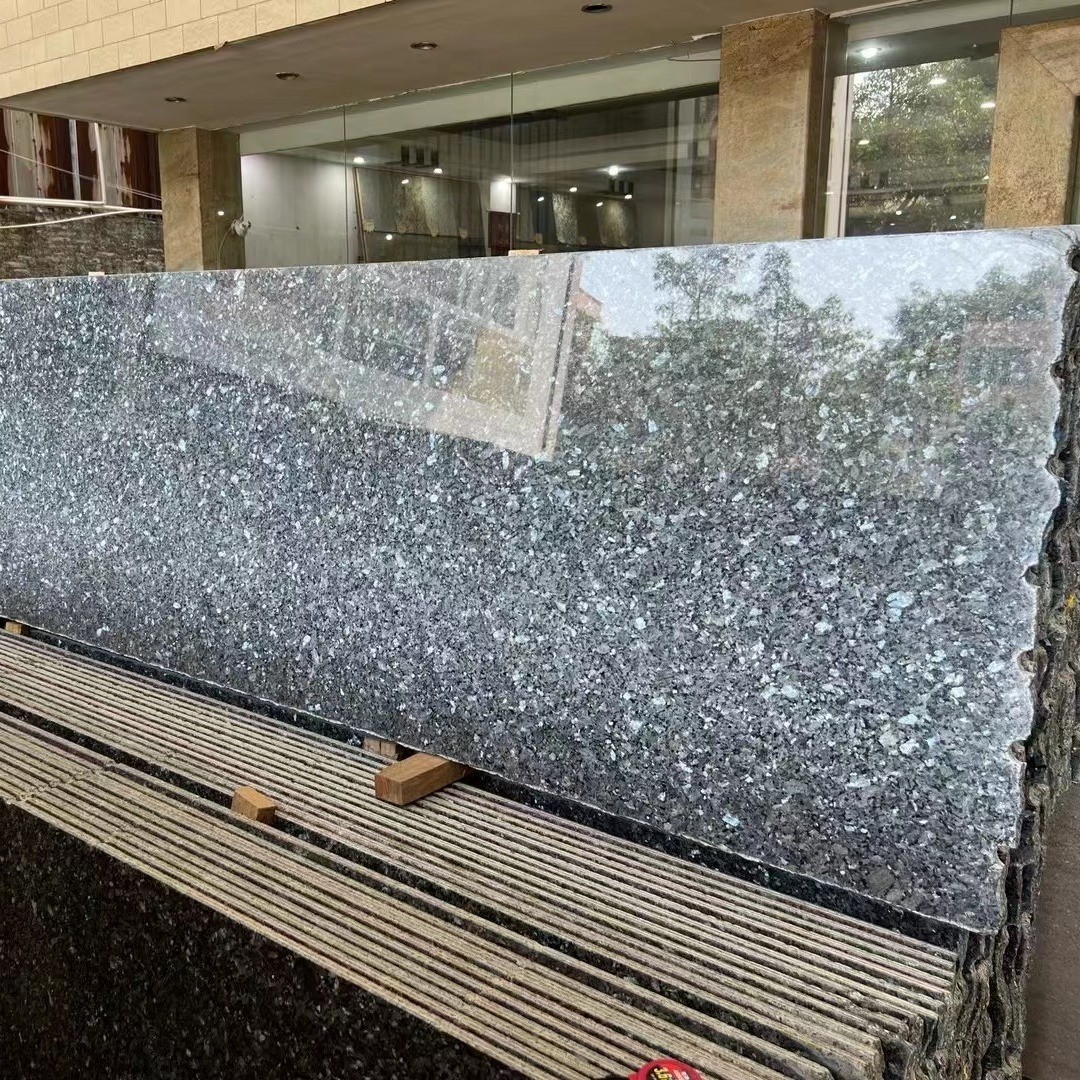 天然花岗岩酒店别墅外墙干挂地铺板工程板蓝石珍珠蓝小蓝石材(图5)